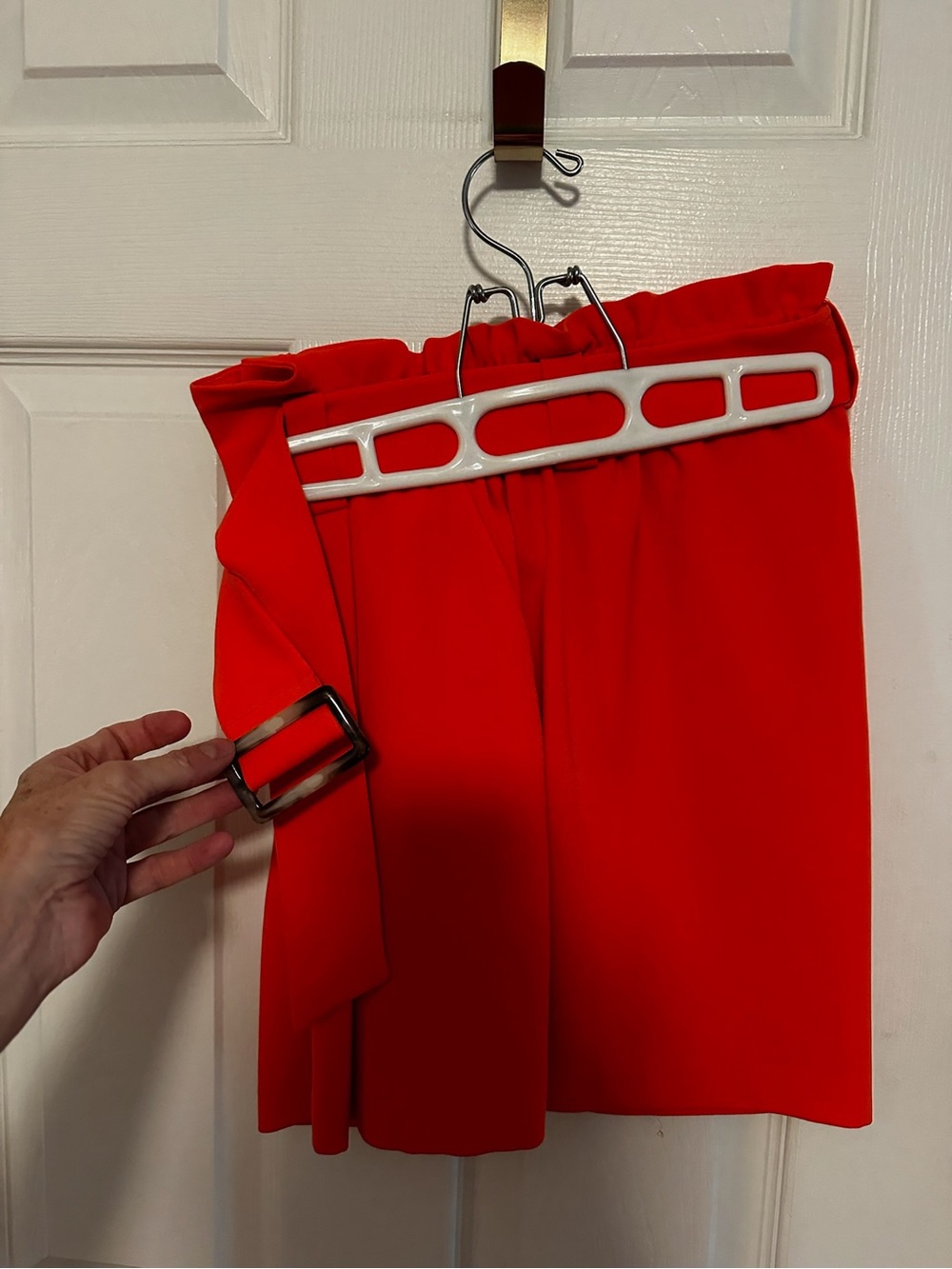 Women’s orange shorts